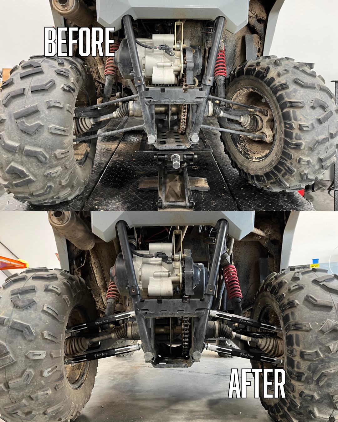 Before and After of UTV upgrade